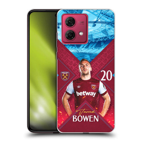 West Ham United FC 2023/24 First Team Jarrod Bowen Soft Gel Case for Motorola Moto G84 5G