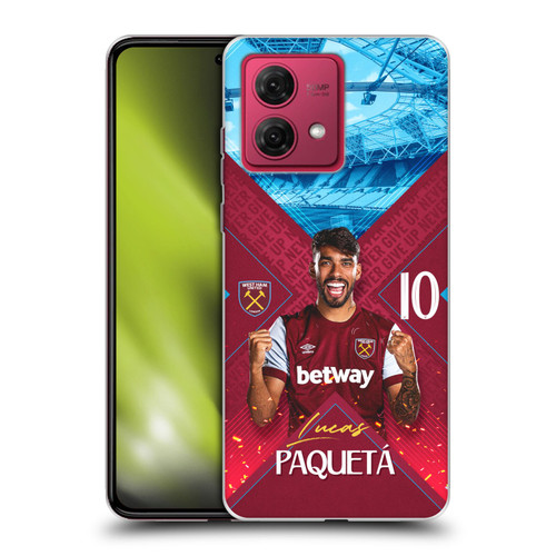 West Ham United FC 2023/24 First Team Lucas Paquetá Soft Gel Case for Motorola Moto G84 5G