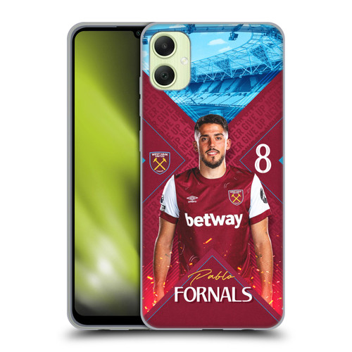 West Ham United FC 2023/24 First Team Pablo Fornals Soft Gel Case for Samsung Galaxy A05
