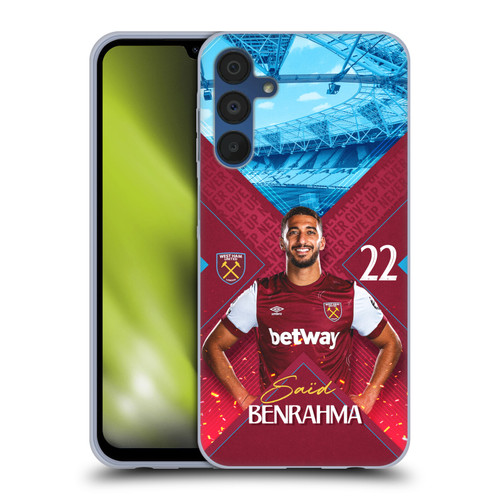 West Ham United FC 2023/24 First Team Saïd Benrahma Soft Gel Case for Samsung Galaxy A15