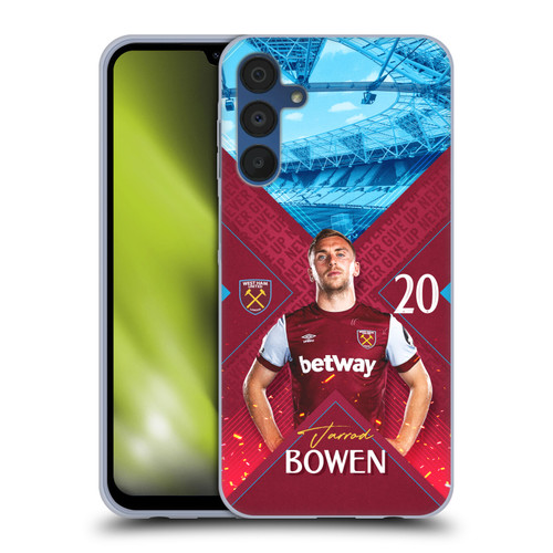 West Ham United FC 2023/24 First Team Jarrod Bowen Soft Gel Case for Samsung Galaxy A15
