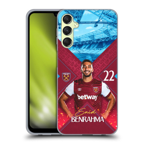 West Ham United FC 2023/24 First Team Saïd Benrahma Soft Gel Case for Samsung Galaxy A24 4G / M34 5G