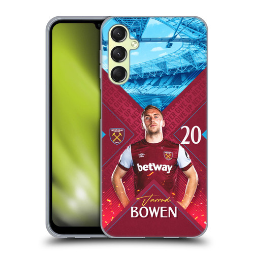 West Ham United FC 2023/24 First Team Jarrod Bowen Soft Gel Case for Samsung Galaxy A24 4G / M34 5G