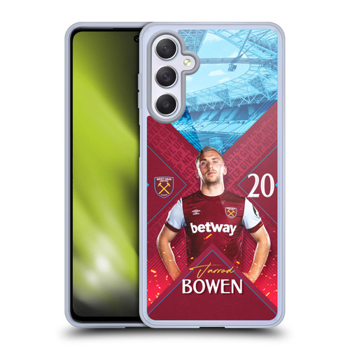 West Ham United FC 2023/24 First Team Jarrod Bowen Soft Gel Case for Samsung Galaxy M54 5G