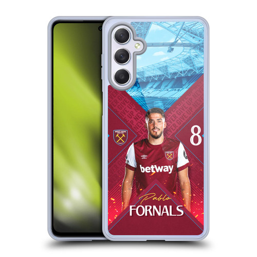 West Ham United FC 2023/24 First Team Pablo Fornals Soft Gel Case for Samsung Galaxy M54 5G