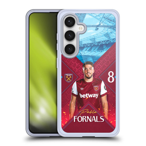 West Ham United FC 2023/24 First Team Pablo Fornals Soft Gel Case for Samsung Galaxy S24 5G