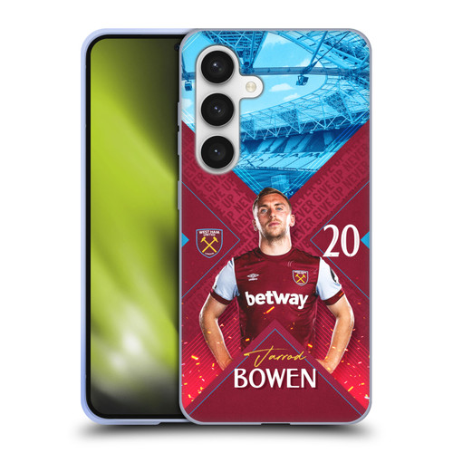 West Ham United FC 2023/24 First Team Jarrod Bowen Soft Gel Case for Samsung Galaxy S24 5G