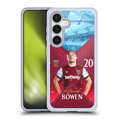 West Ham United FC 2023/24 First Team Jarrod Bowen Soft Gel Case for Samsung Galaxy S24 5G