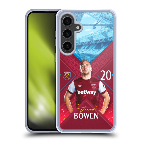 West Ham United FC 2023/24 First Team Jarrod Bowen Soft Gel Case for Samsung Galaxy S24+ 5G