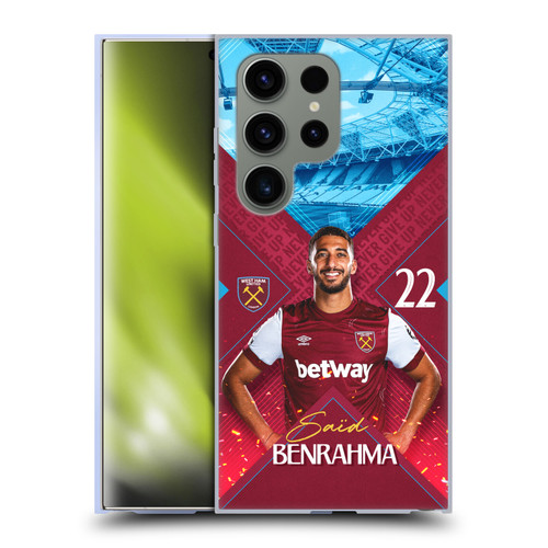 West Ham United FC 2023/24 First Team Saïd Benrahma Soft Gel Case for Samsung Galaxy S24 Ultra 5G