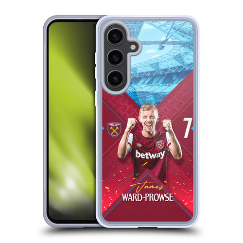 West Ham United FC 2023/24 First Team James Ward-Prowse Soft Gel Case for Samsung Galaxy S24+ 5G