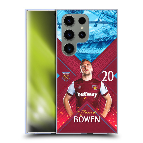 West Ham United FC 2023/24 First Team Jarrod Bowen Soft Gel Case for Samsung Galaxy S24 Ultra 5G