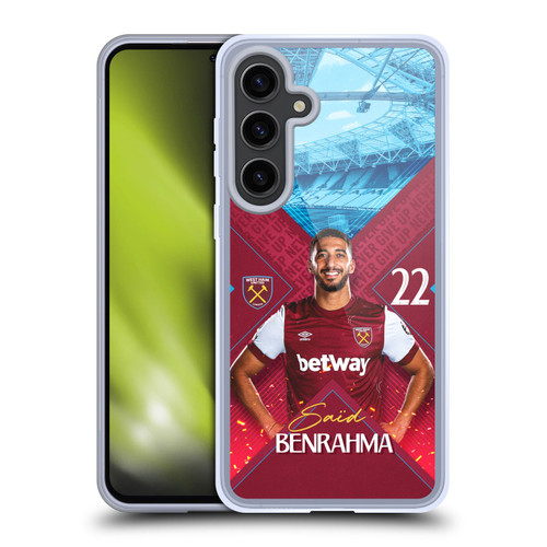 West Ham United FC 2023/24 First Team Saïd Benrahma Soft Gel Case for Samsung Galaxy S24+ 5G