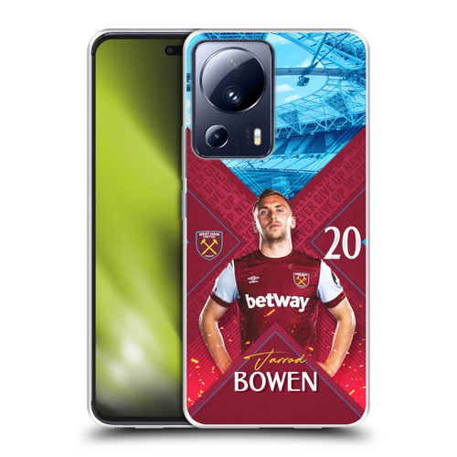West Ham United FC 2023/24 First Team Jarrod Bowen Soft Gel Case for Xiaomi 13 Lite 5G
