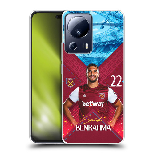 West Ham United FC 2023/24 First Team Saïd Benrahma Soft Gel Case for Xiaomi 13 Lite 5G