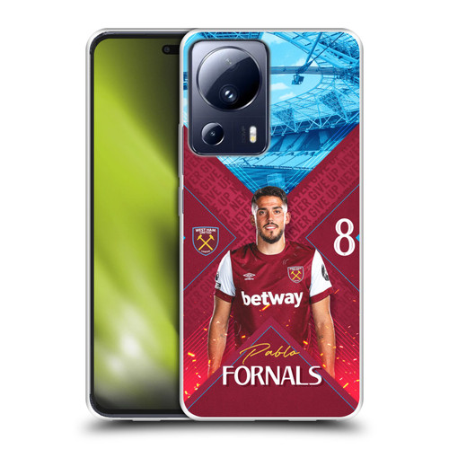 West Ham United FC 2023/24 First Team Pablo Fornals Soft Gel Case for Xiaomi 13 Lite 5G
