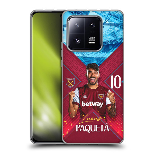 West Ham United FC 2023/24 First Team Lucas Paquetá Soft Gel Case for Xiaomi 13 Pro 5G