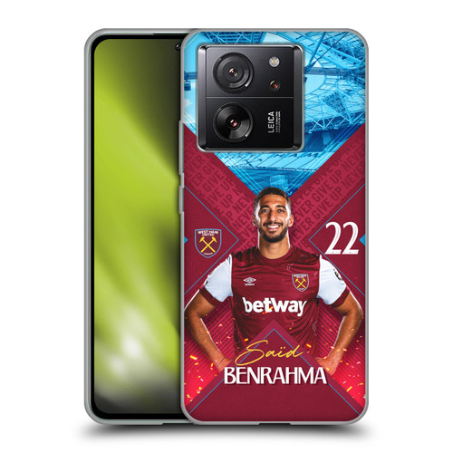 West Ham United FC 2023/24 First Team Saïd Benrahma Soft Gel Case for Xiaomi 13T 5G / 13T Pro 5G