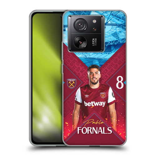 West Ham United FC 2023/24 First Team Pablo Fornals Soft Gel Case for Xiaomi 13T 5G / 13T Pro 5G
