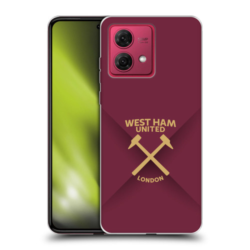 West Ham United FC Hammer Marque Kit Gradient Soft Gel Case for Motorola Moto G84 5G