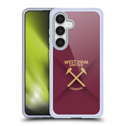 West Ham United FC Hammer Marque Kit Gradient Soft Gel Case for Samsung Galaxy S24 5G