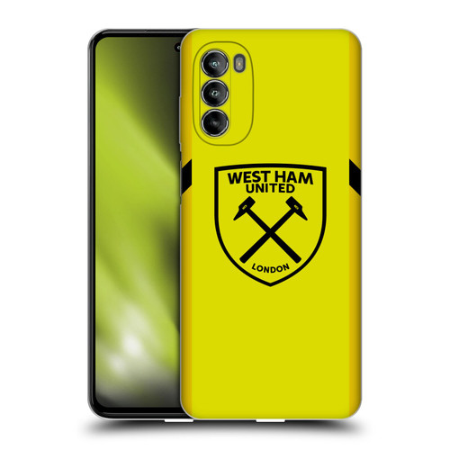 West Ham United FC 2023/24 Crest Kit Away Goalkeeper Soft Gel Case for Motorola Moto G82 5G