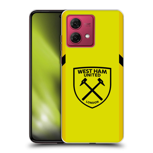 West Ham United FC 2023/24 Crest Kit Away Goalkeeper Soft Gel Case for Motorola Moto G84 5G