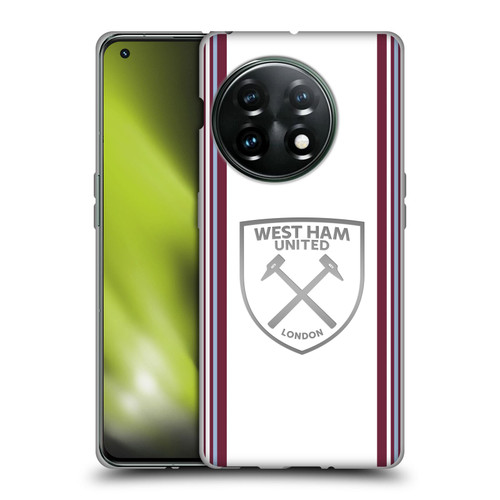 West Ham United FC 2023/24 Crest Kit Away Soft Gel Case for OnePlus 11 5G