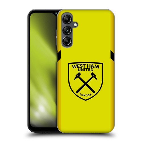 West Ham United FC 2023/24 Crest Kit Away Goalkeeper Soft Gel Case for Samsung Galaxy M14 5G