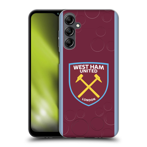 West Ham United FC 2023/24 Crest Kit Home Soft Gel Case for Samsung Galaxy M14 5G