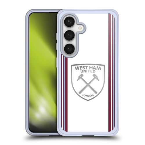 West Ham United FC 2023/24 Crest Kit Away Soft Gel Case for Samsung Galaxy S24 5G
