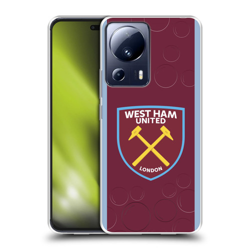 West Ham United FC 2023/24 Crest Kit Home Soft Gel Case for Xiaomi 13 Lite 5G