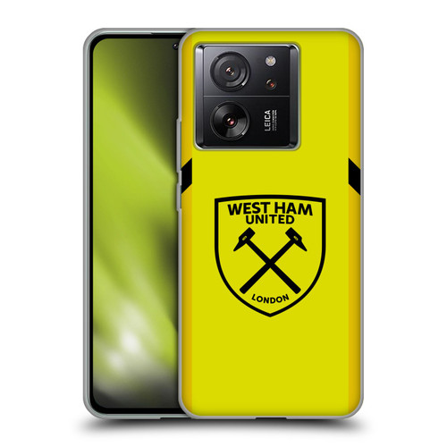 West Ham United FC 2023/24 Crest Kit Away Goalkeeper Soft Gel Case for Xiaomi 13T 5G / 13T Pro 5G