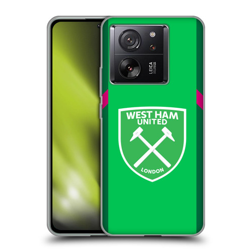 West Ham United FC 2023/24 Crest Kit Home Goalkeeper Soft Gel Case for Xiaomi 13T 5G / 13T Pro 5G