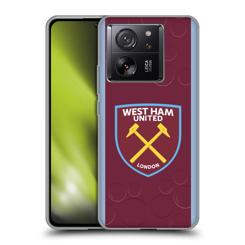 West Ham United FC 2023/24 Crest Kit Home Soft Gel Case for Xiaomi 13T 5G / 13T Pro 5G