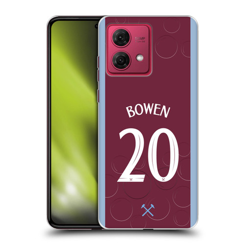 West Ham United FC 2023/24 Players Home Kit Jarrod Bowen Soft Gel Case for Motorola Moto G84 5G