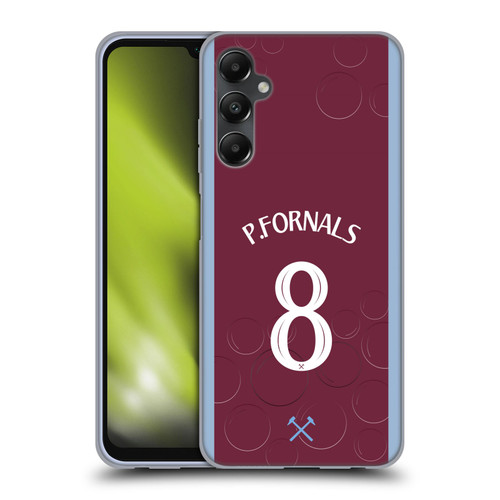 West Ham United FC 2023/24 Players Home Kit Pablo Fornals Soft Gel Case for Samsung Galaxy A05s