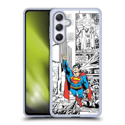 Superman DC Comics Comicbook Art Flight Soft Gel Case for Samsung Galaxy M54 5G