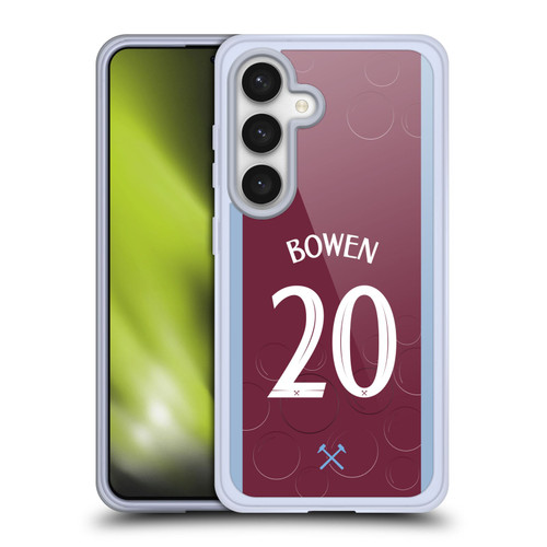 West Ham United FC 2023/24 Players Home Kit Jarrod Bowen Soft Gel Case for Samsung Galaxy S24 5G