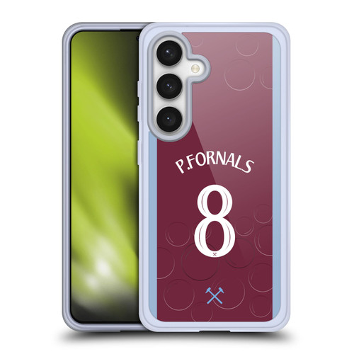 West Ham United FC 2023/24 Players Home Kit Pablo Fornals Soft Gel Case for Samsung Galaxy S24 5G