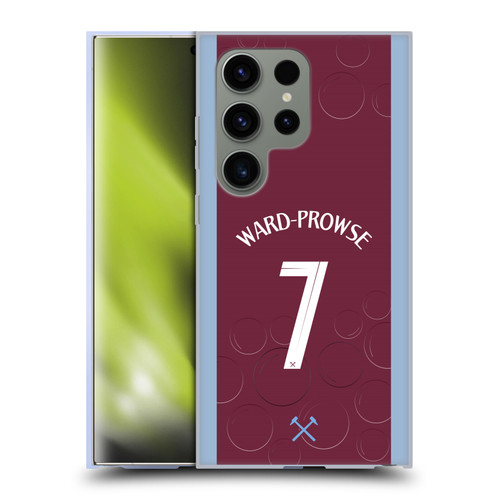 West Ham United FC 2023/24 Players Home Kit James Ward-Prowse Soft Gel Case for Samsung Galaxy S24 Ultra 5G