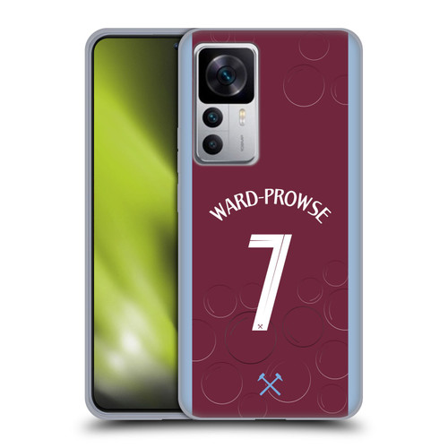 West Ham United FC 2023/24 Players Home Kit James Ward-Prowse Soft Gel Case for Xiaomi 12T 5G / 12T Pro 5G / Redmi K50 Ultra 5G