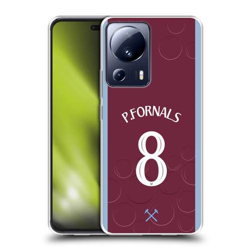 West Ham United FC 2023/24 Players Home Kit Pablo Fornals Soft Gel Case for Xiaomi 13 Lite 5G