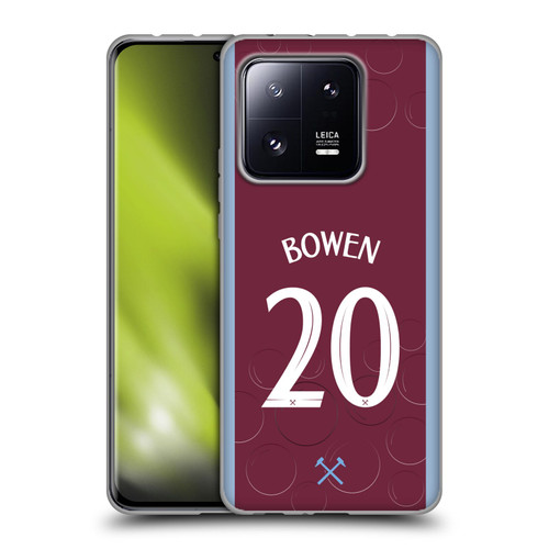 West Ham United FC 2023/24 Players Home Kit Jarrod Bowen Soft Gel Case for Xiaomi 13 Pro 5G