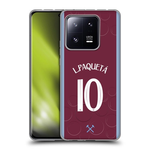 West Ham United FC 2023/24 Players Home Kit Lucas Paquetá Soft Gel Case for Xiaomi 13 Pro 5G