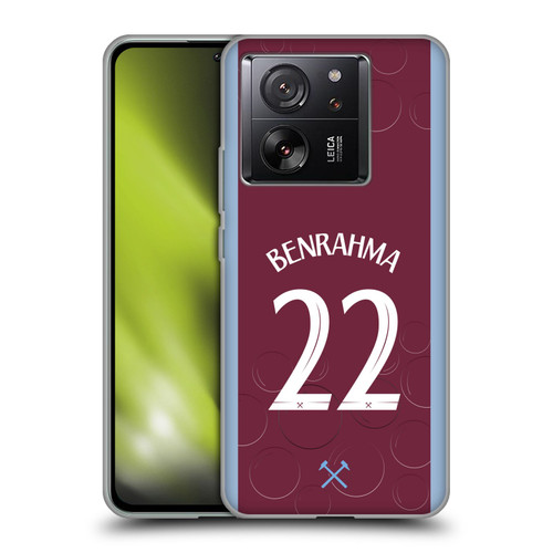 West Ham United FC 2023/24 Players Home Kit Saïd Benrahma Soft Gel Case for Xiaomi 13T 5G / 13T Pro 5G