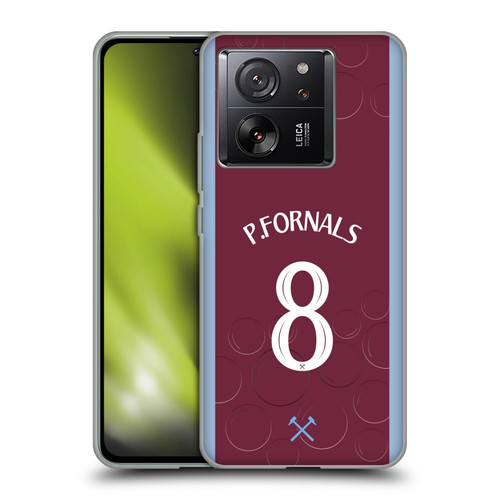 West Ham United FC 2023/24 Players Home Kit Pablo Fornals Soft Gel Case for Xiaomi 13T 5G / 13T Pro 5G