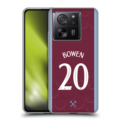 West Ham United FC 2023/24 Players Home Kit Jarrod Bowen Soft Gel Case for Xiaomi 13T 5G / 13T Pro 5G