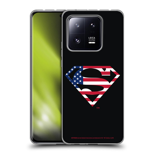Superman DC Comics Logos U.S. Flag 2 Soft Gel Case for Xiaomi 13 Pro 5G