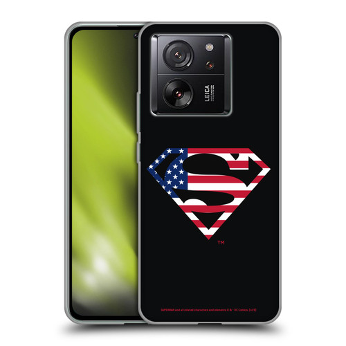 Superman DC Comics Logos U.S. Flag 2 Soft Gel Case for Xiaomi 13T 5G / 13T Pro 5G